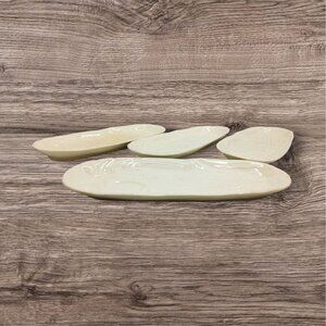 vintage 4 1930s pt glazed earthenware corn themed corn cob dinnerware plate